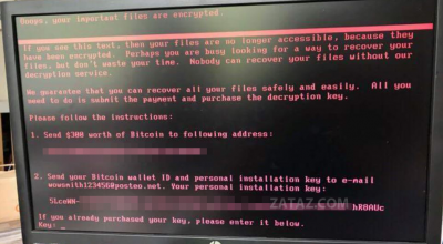 ransomware, goldeneye, chiffrement, prise d'otage